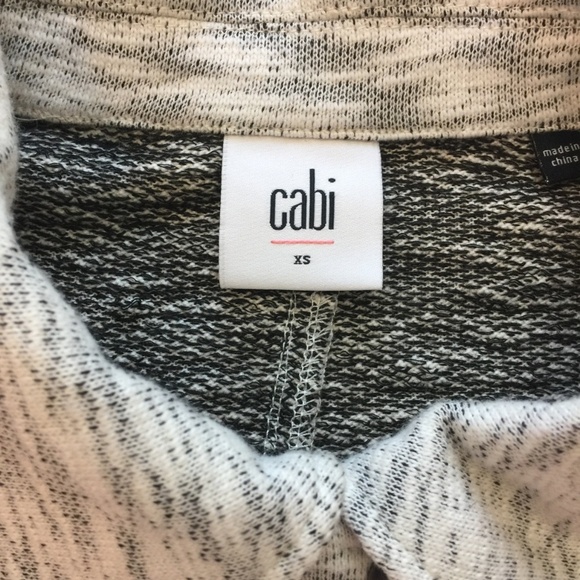 CAbi #5102 Marled Gray Neo Knit Moto Jacket XS EUC - Picture 6 of 8